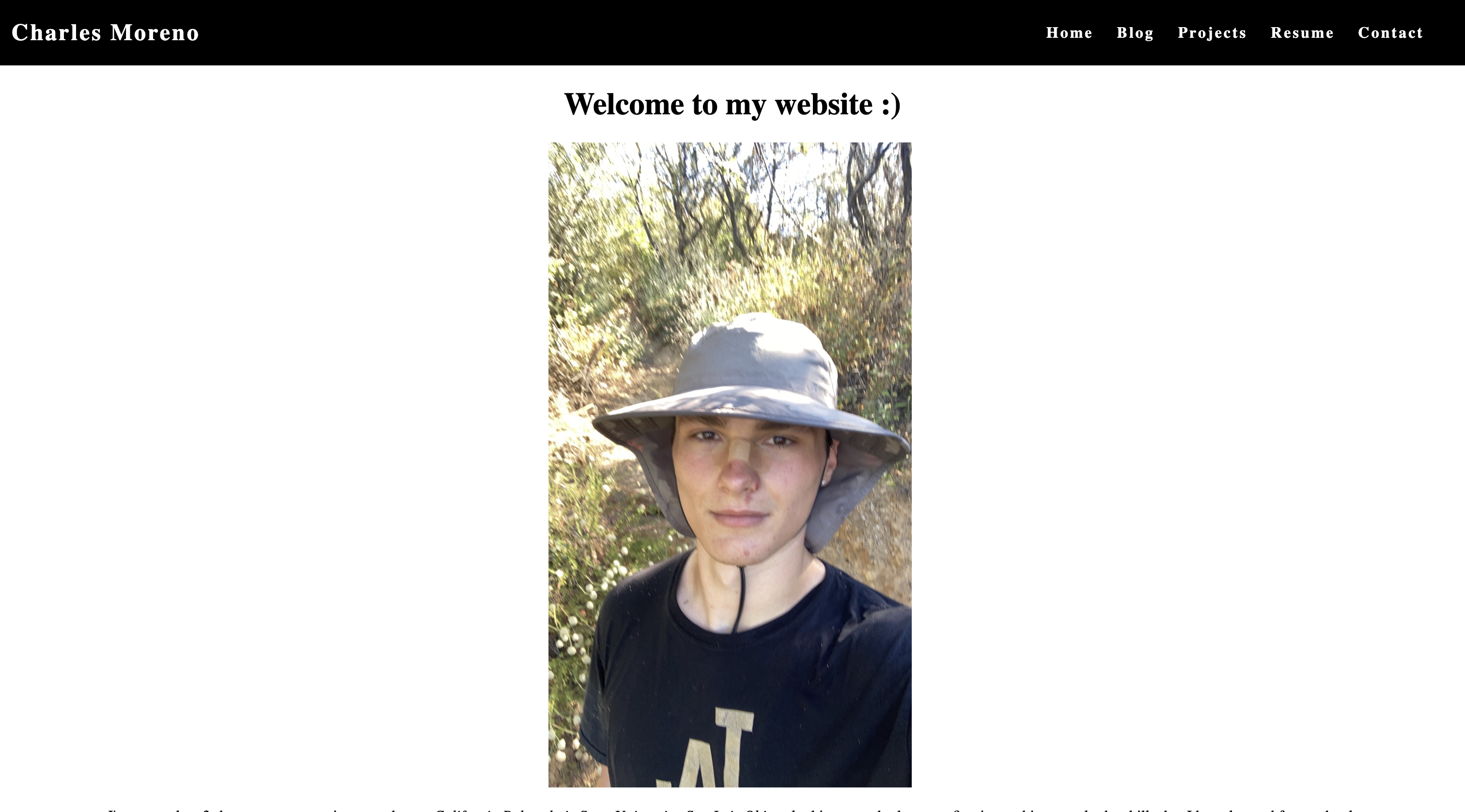 Current personal website